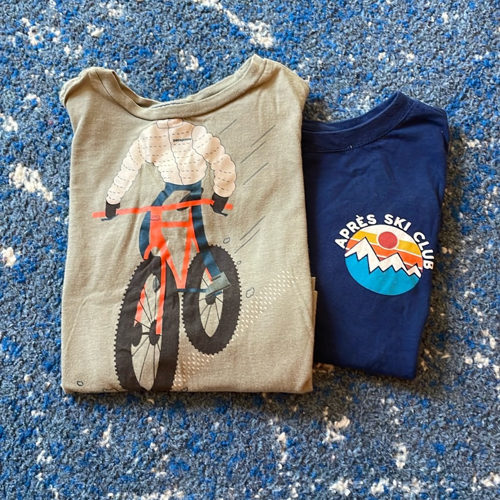 Two outdoorsy 3T boys long sleeve shirts.
